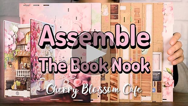 Amazon.com: Dolphin Island Cherry Blossom Cafe DIY Book Nook kit